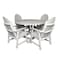 Highwood Usa Hamilton 5pc Round Outdoor Patio Furniture Dining Set AD-DNA48-WHE - alternate 1